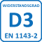 Deposit Widerstandsgrad D 3 nach EN 1143-2