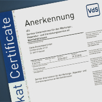 Deposit Servicebetrieb nach VdS 3529