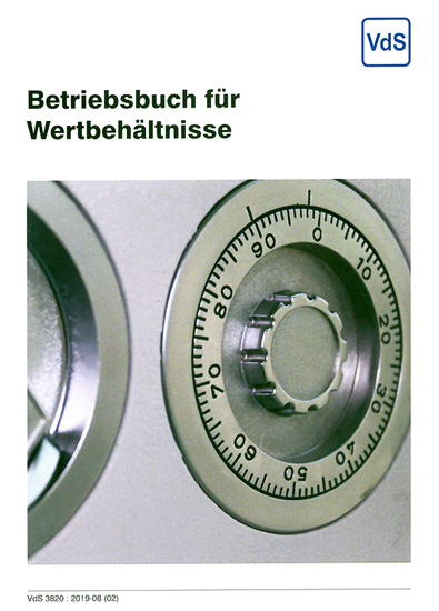 Betriebsbuch VdS 3820 für Wertbehältnisse